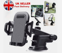 Universal Car Phone Holder – 360° Rotating Windshield & Dashboard Mount
