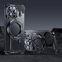 Liquid Metal Casing Phone Case – Frameless Magnetic Rotating Bracket