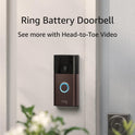 Battery Doorbell, Head-To-Toe Video, Live View with Two-Way Talk, and Motion Detection & Alerts (2024 Release), Venetian Bronze