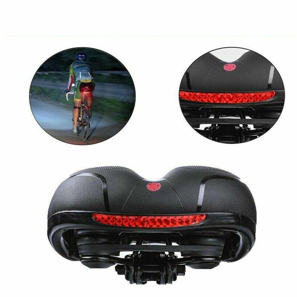 Comfort Gel Bicycle Saddle – Wide Bike Seat with Dual Suspension & Memory Foam