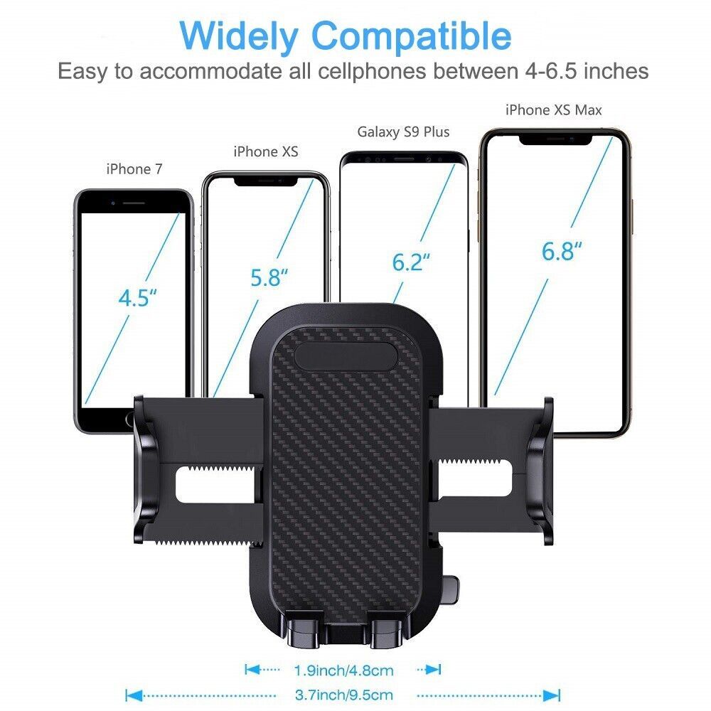 Universal Car Phone Holder – 360° Rotating Windshield & Dashboard Mount