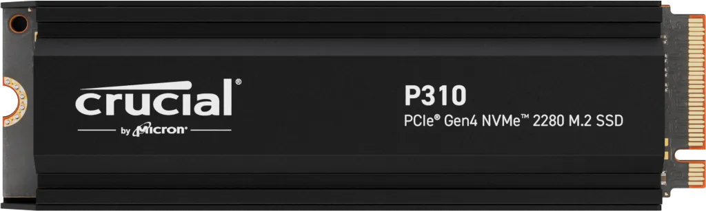 2TB CRUCIAL P310 GEN 4 M.2 NVMe PCIe SSD (up to 7100MB/sR, 6000MB/sW)