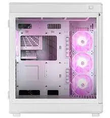 PCS LUMIN ARGB MID TOWER CASE (WHITE) (PWM)