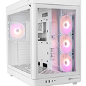 PCS LUMIN ARGB MID TOWER CASE (WHITE) (PWM)